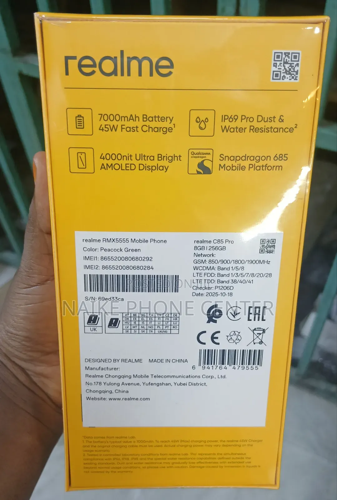 New Realme C85 Pro 256 GB Green