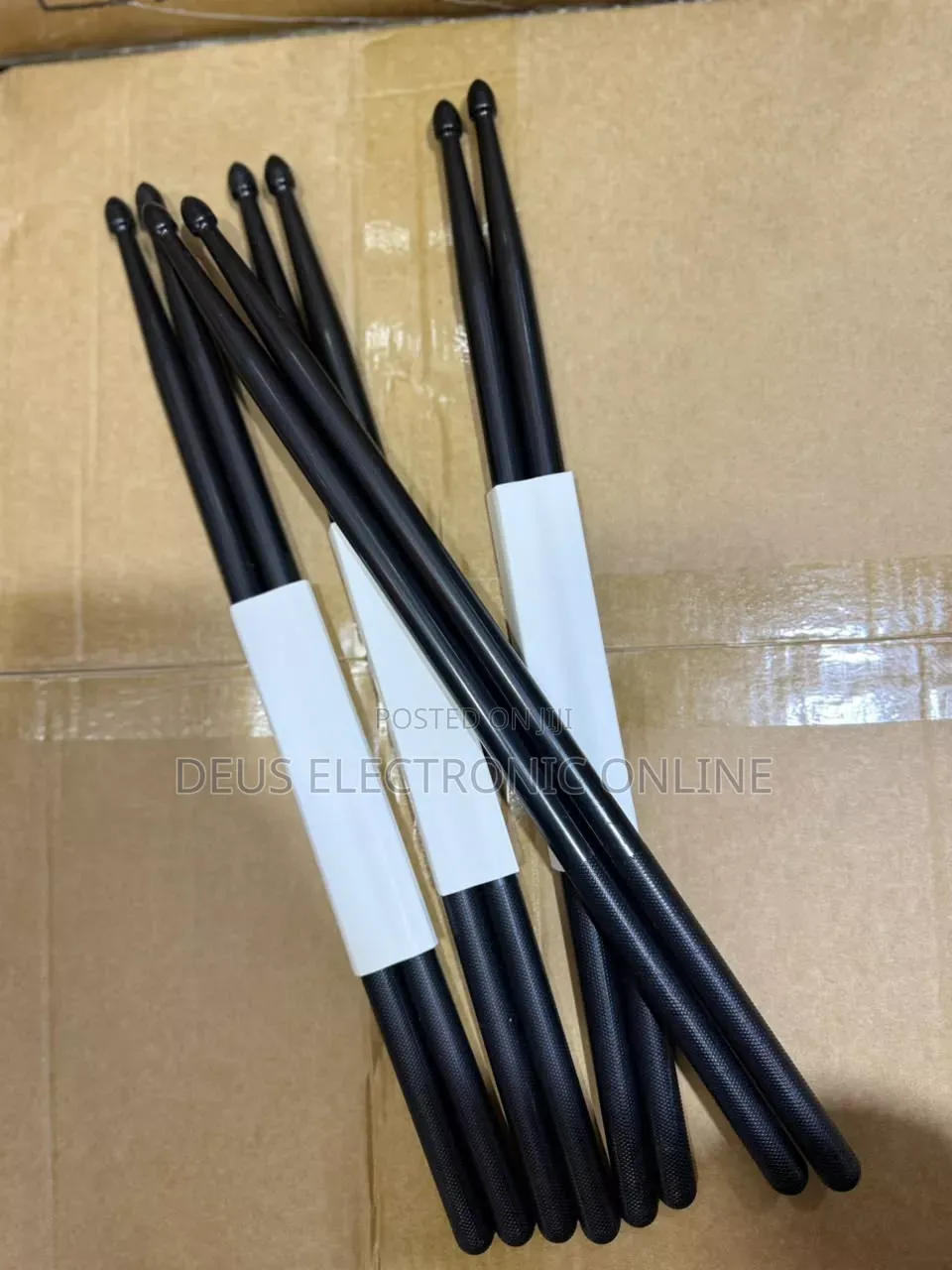 Quality Plastic Stick Drums Black and Brown 15,000