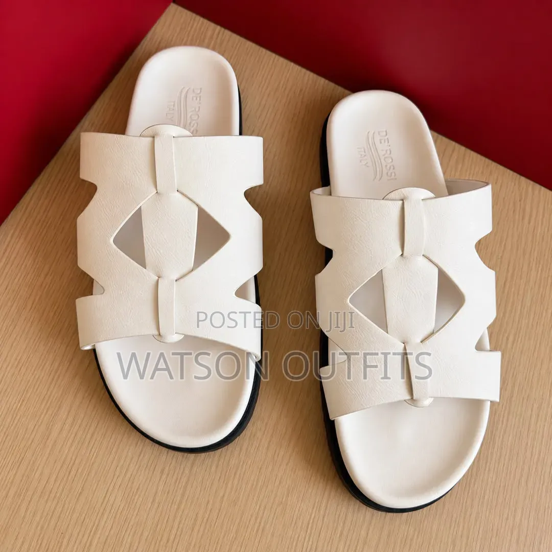 2 Nice Colours De'Rossi Materials Men's Leather Sandals