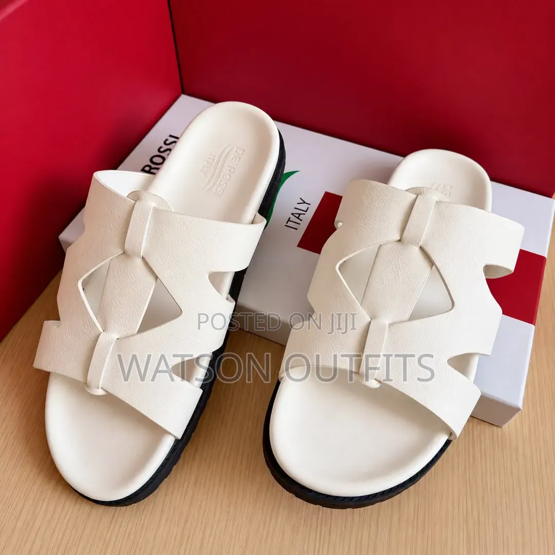 2 Nice Colours De'Rossi Materials Men's Leather Sandals