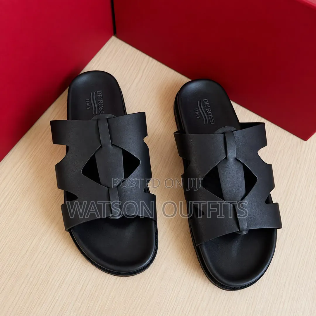 2 Nice Colours De'Rossi Materials Men's Leather Sandals