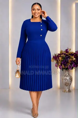 Turkey Office Pleated Dress - Rich Aunty Edition 2026