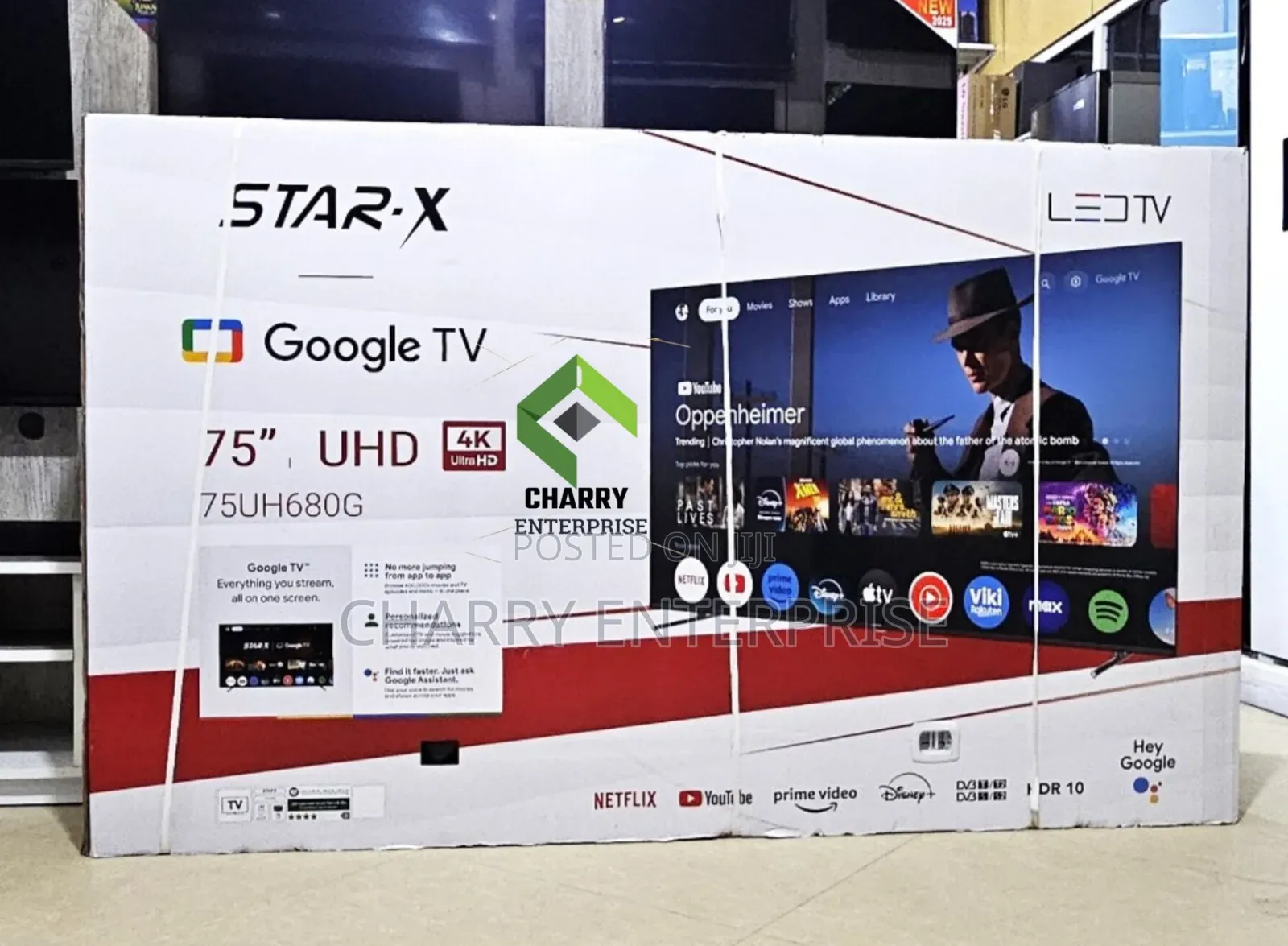 Star X Smart Uhd 4k TV 75 Inch 75uh68og
Youtube, Netflix, Prime Video