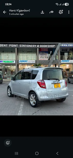Toyota Ractis 2009 Silver