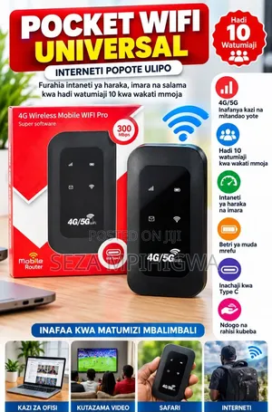 Portable 4g/5g Wireless Mobile WiFi Router