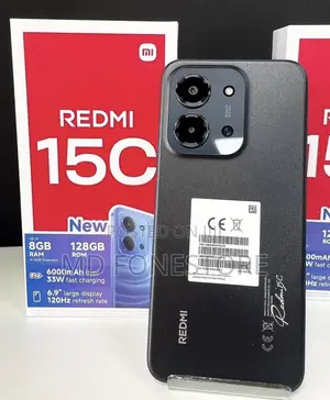 New Xiaomi Redmi 15C 128 GB Black