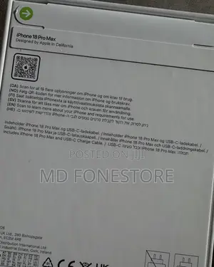 New Apple iPhone 18 Pro Max 256 GB Silver