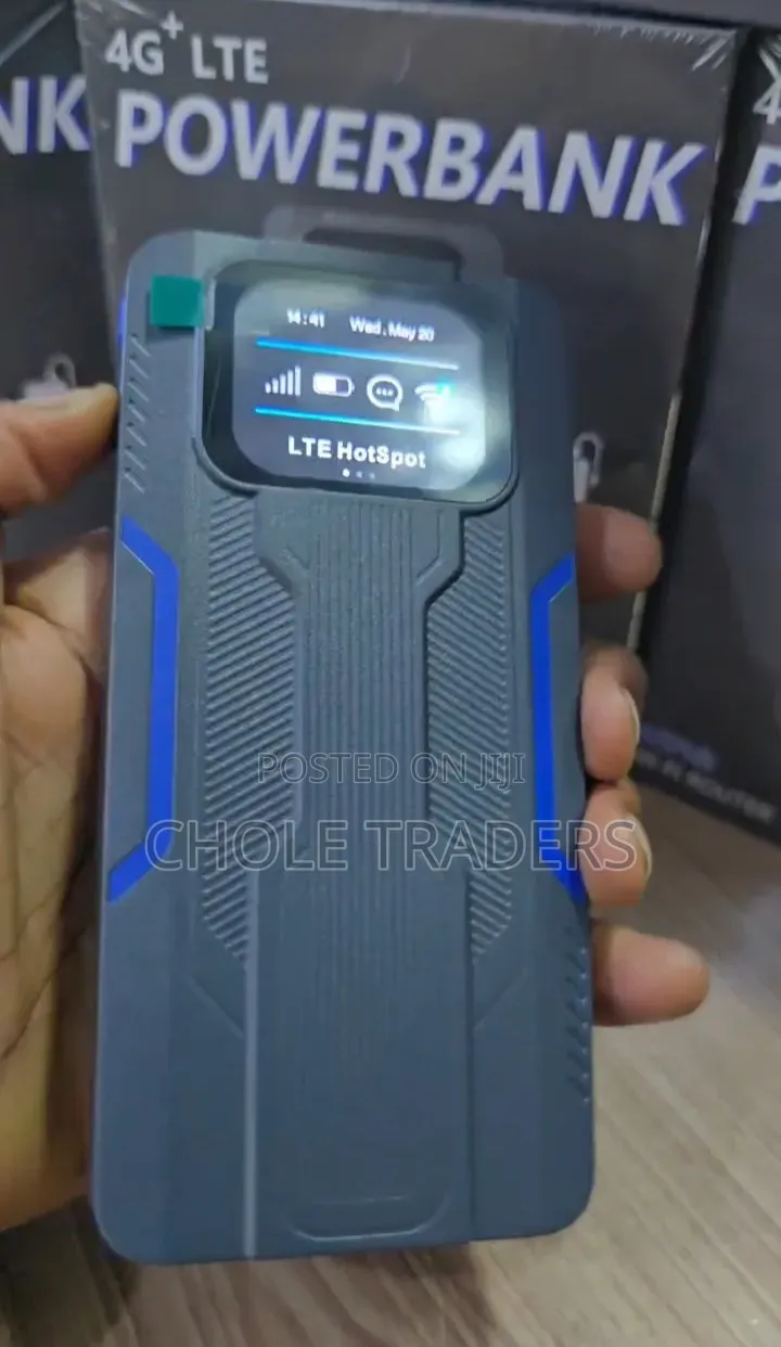 4G LTE WiFi Router 10000mAh Power Bank Device (MIFI With Power Bank)