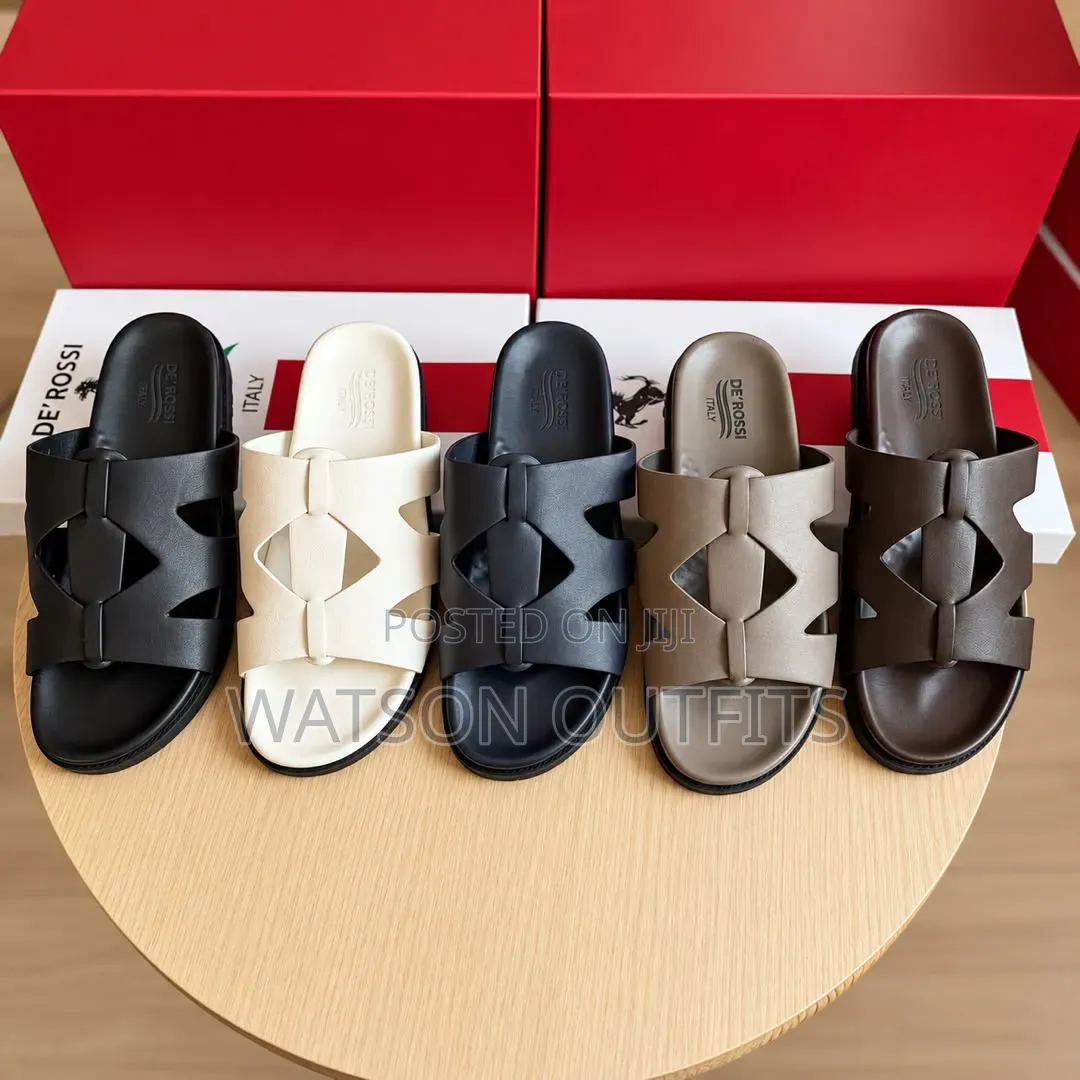 2 Nice Colours De'Rossi Materials Men's Leather Sandals