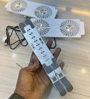 4-Fan Adjustable Laptop Cooling Stand