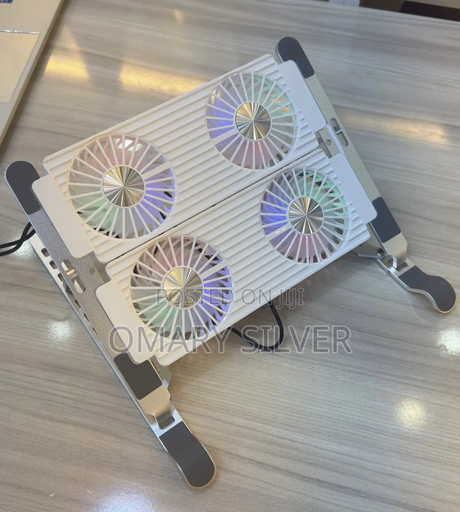4-Fan Adjustable Laptop Cooling Stand