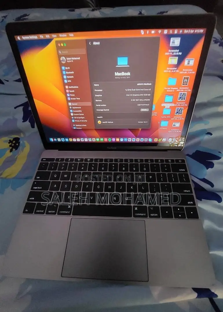 Laptop Apple MacBook 2017 8GB Intel SSD 256GB