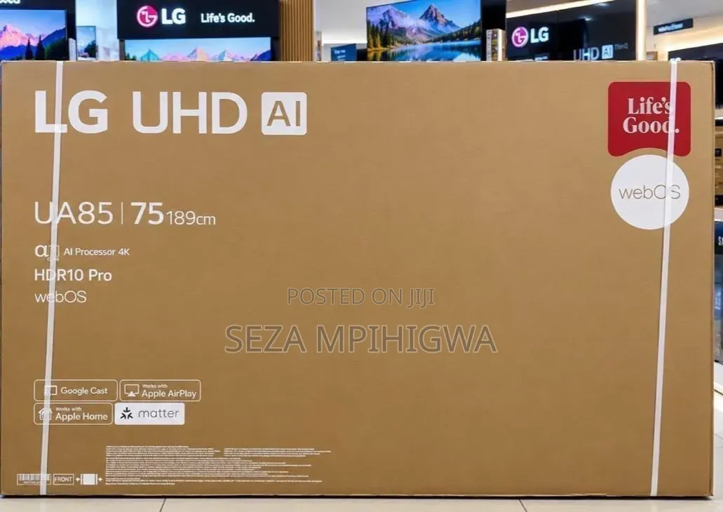 LG Uhd Ai 75" 4k Smart TV (Model: Ua85 / 189cm)