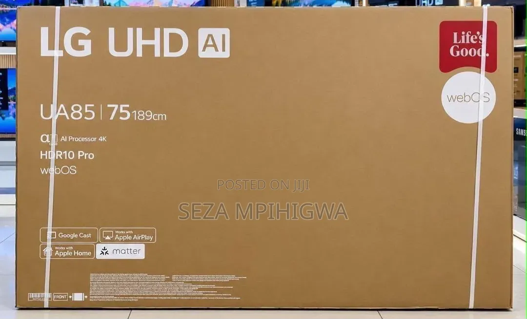 LG Uhd Ai 75" 4k Smart TV (Model: Ua85 / 189cm)