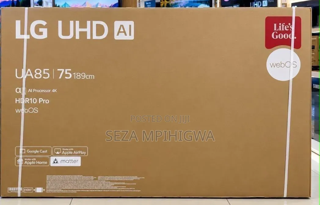 LG Uhd Ai 75" 4k Smart TV (Model: Ua85 / 189cm)