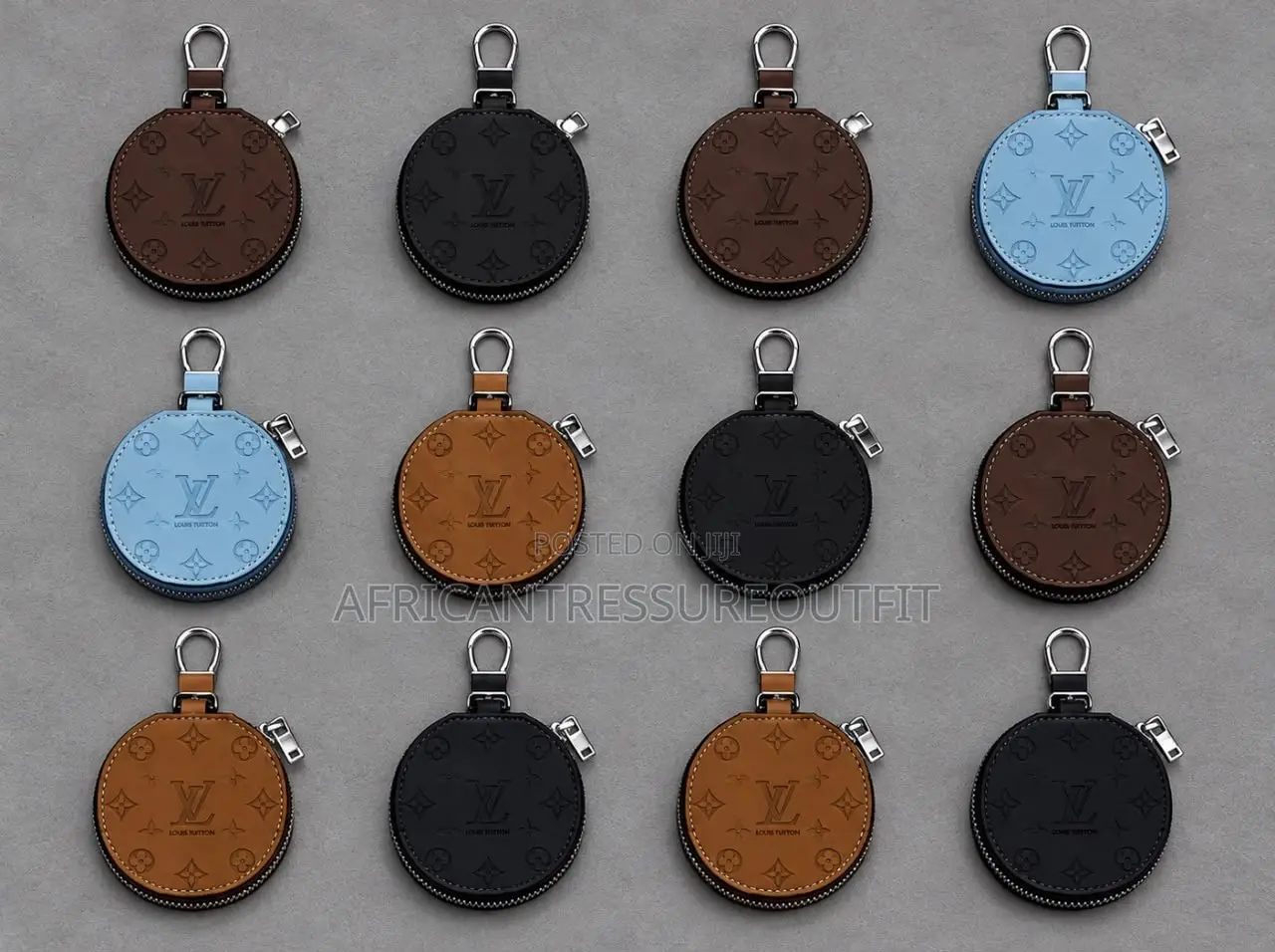 Louis Vuitton Zippered Leather-Protective Pouch