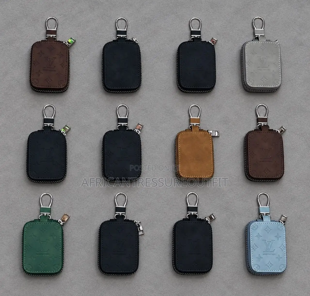 Louis Vuitton Zippered Leather-Protective Pouch
