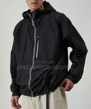 Lightweight Windbreakers Featuring a Contrasting Gray Zipper