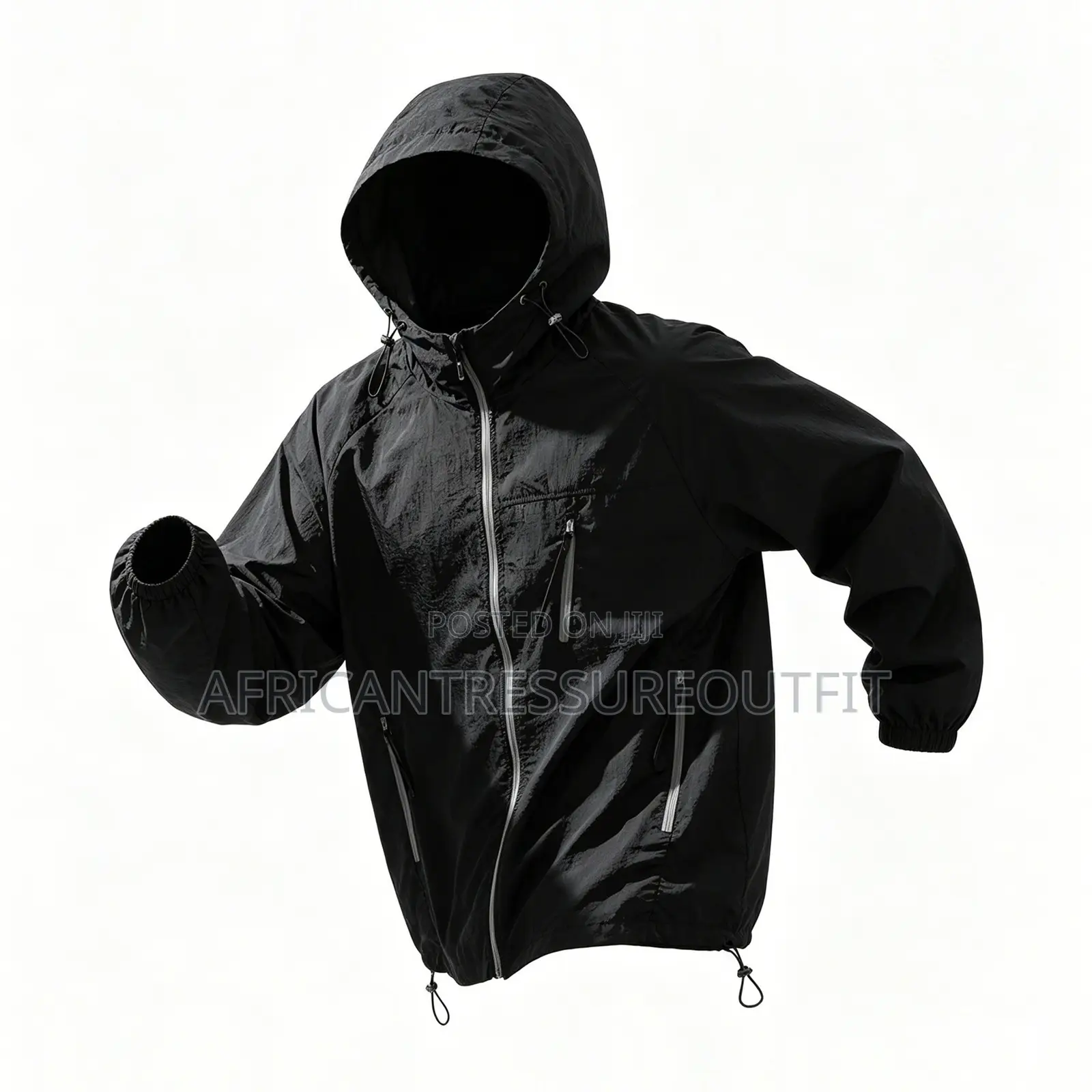 Lightweight Windbreakers Featuring a Contrasting Gray Zipper