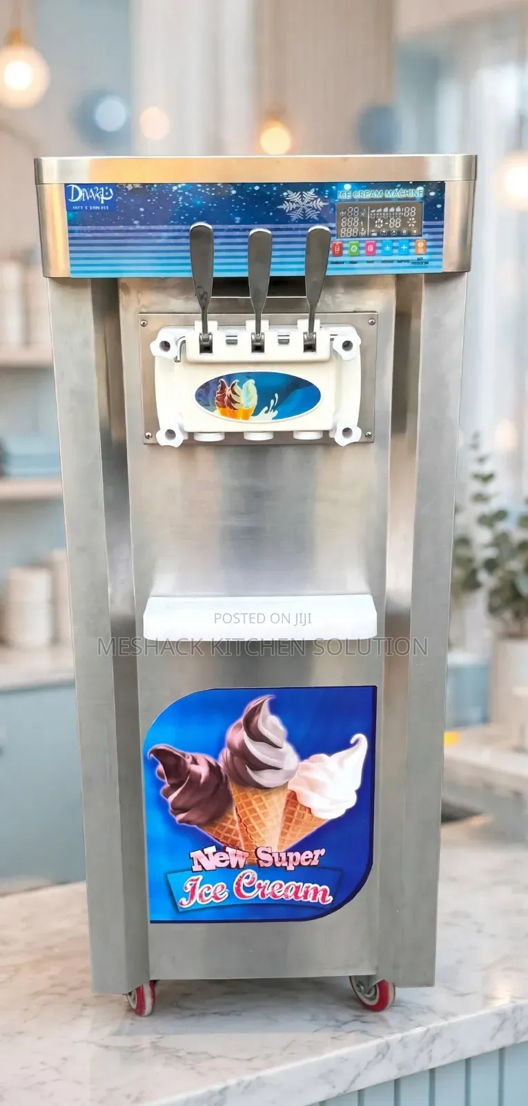 Commercial Soft-Serve Ice Cream Machine 3 Flavours
