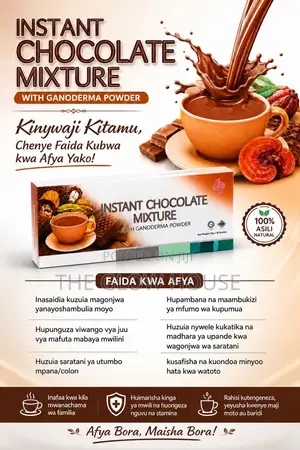 Instant Chocolate Mixture With Ganoderma Powder