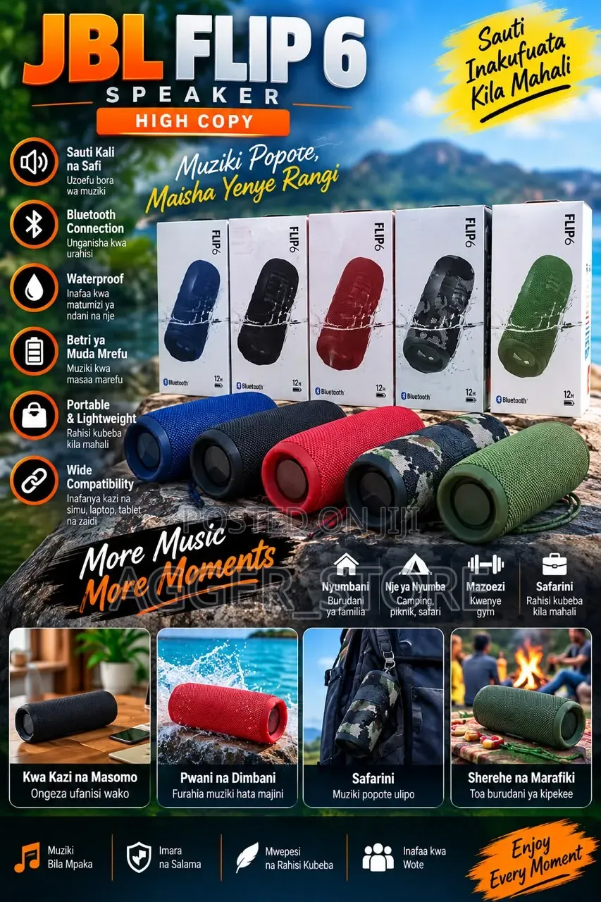JBL Flip 6 Speaker (High Copy)