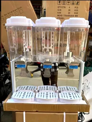 Triple Tank Juice Dispenser 54L. 18L X 3