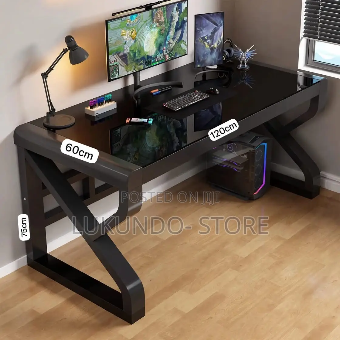 Black Garming Table 120*60*70cm