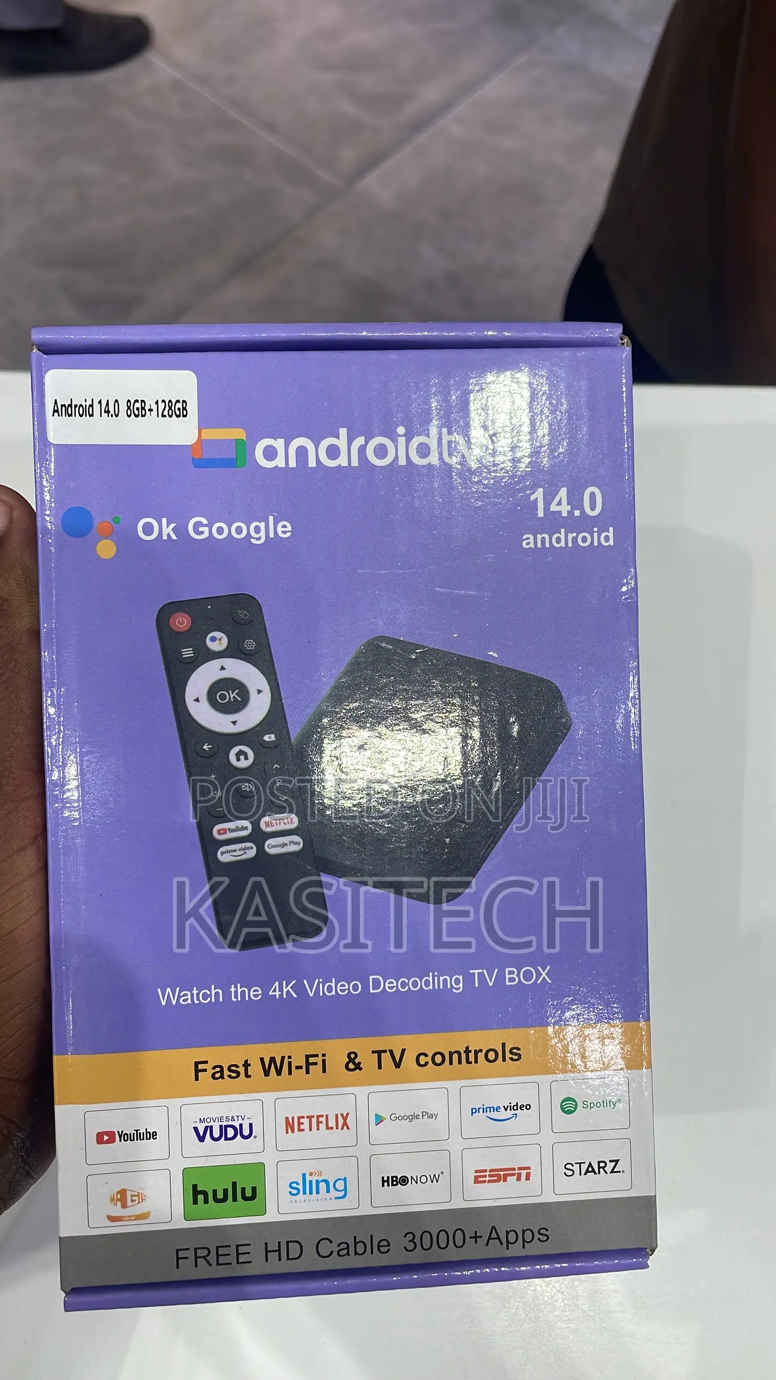 ANDROID 14 TV BOX 128gb 8gb