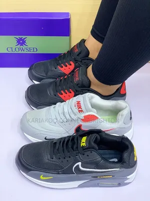 Grey Red Accent Nike Air Max Sneakers
