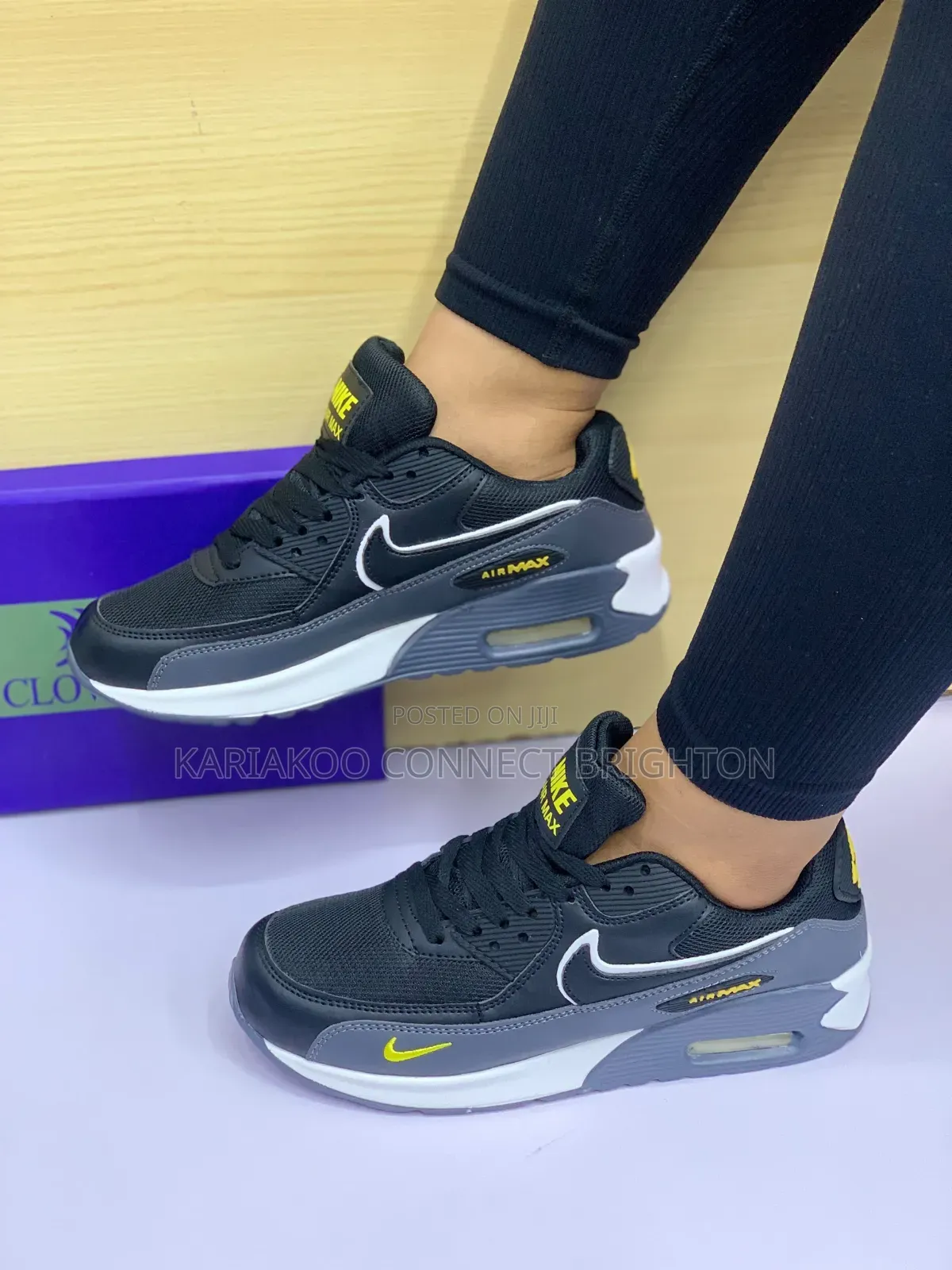 Grey Red Accent Nike Air Max Sneakers