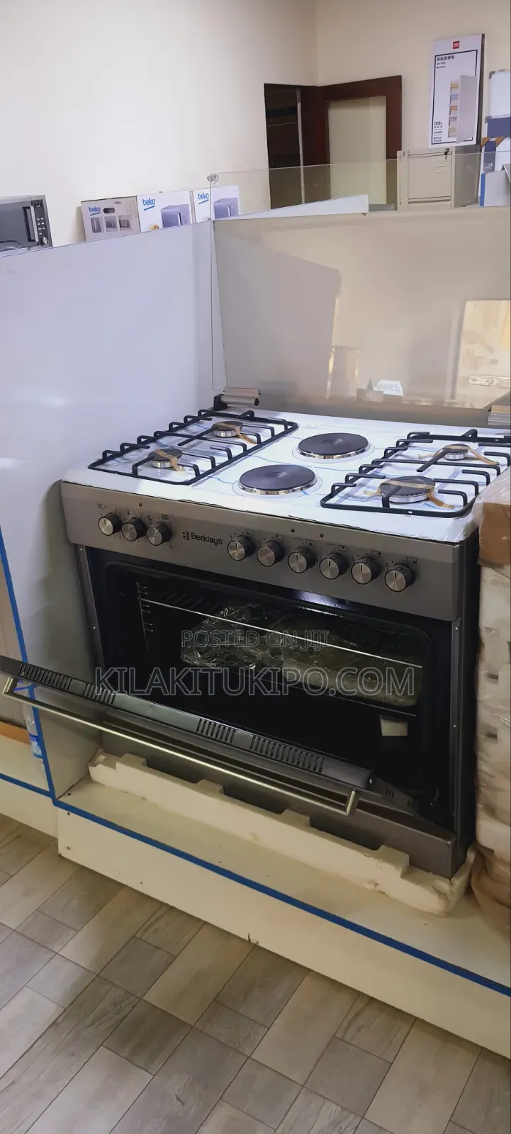 Berklays 90×60cm Oven Cooker 4gas+2electric
