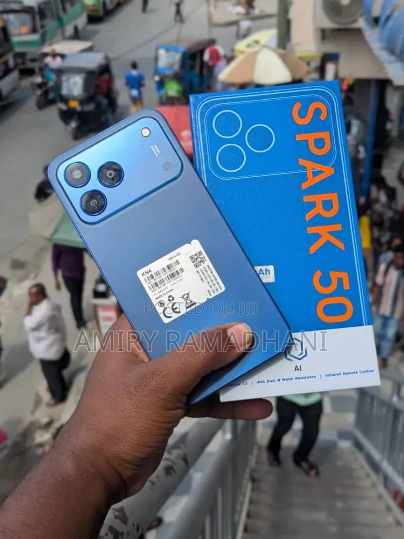 New Tecno Spark 50 128 GB Blue