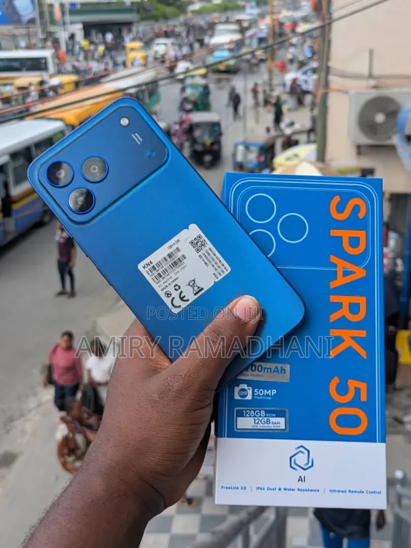 New Tecno Spark 50 128 GB Blue