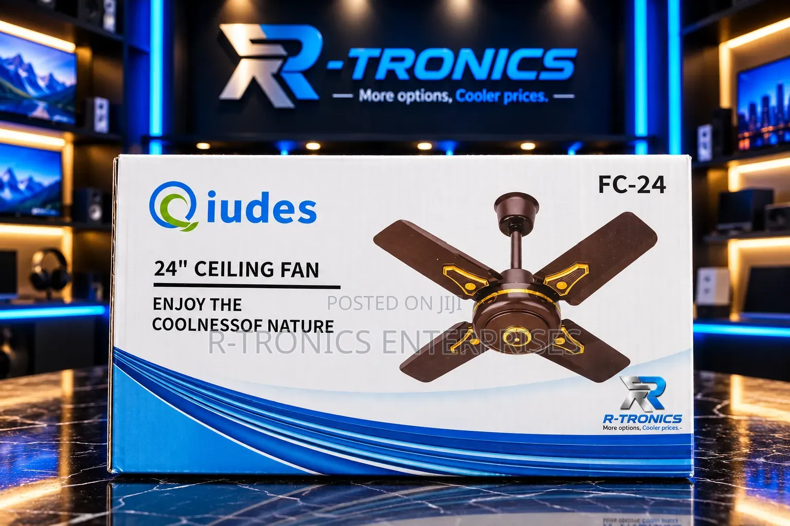 Qiudes FC-24 24-Inch Ceiling Fan