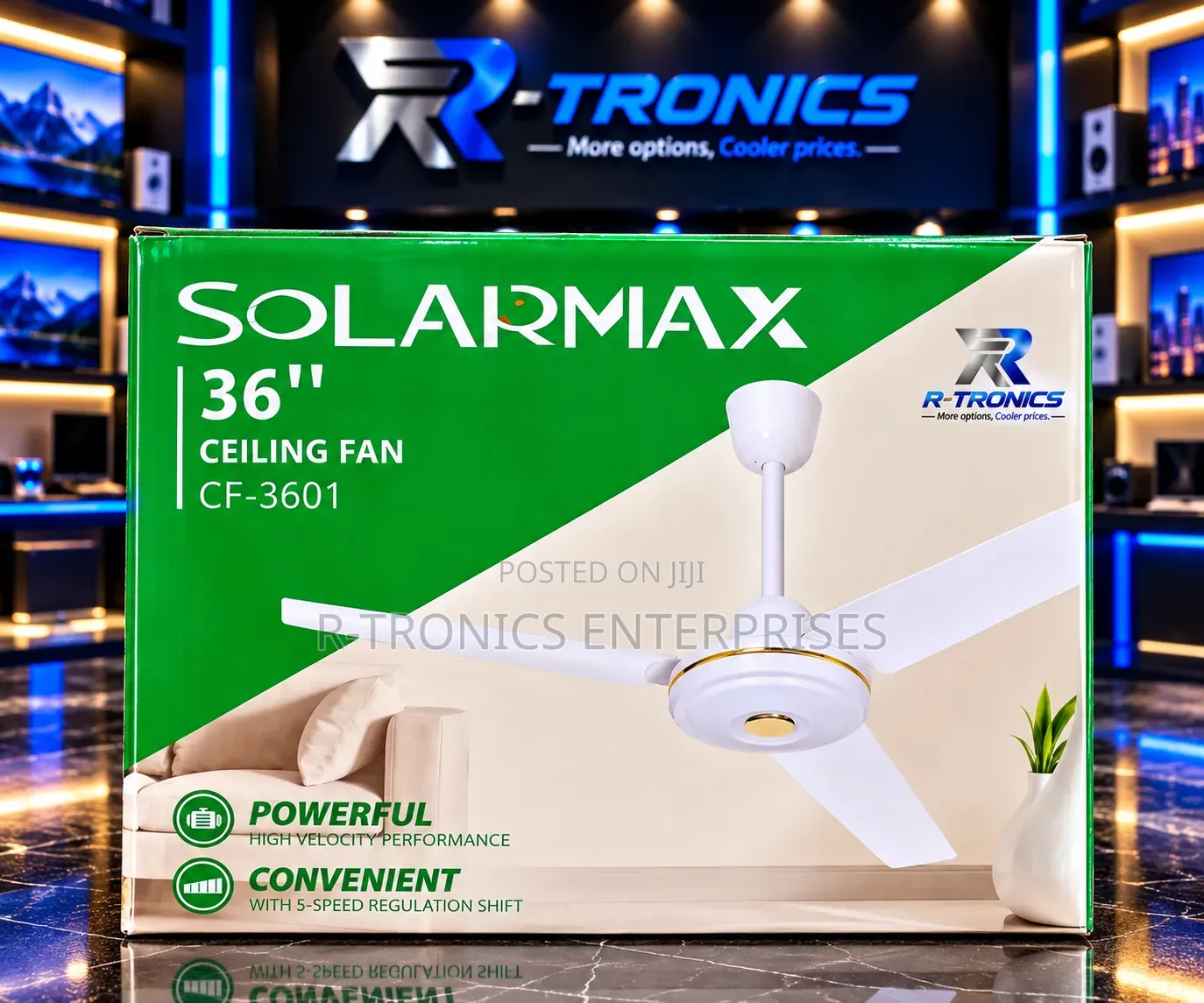 Solarmax 36" Ceiling Fan