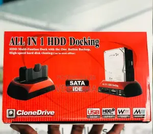 All in 1 HDD Docking Station SATA IDE CloneDrive Dual Bay