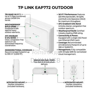 TP-Link Eap772 Outdoor – Tri-Band Wi-Fi 7 – Ip68