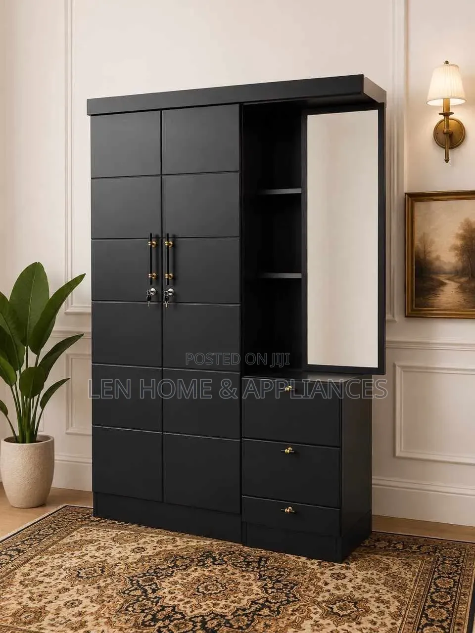 Cupboard High Quality Black and White