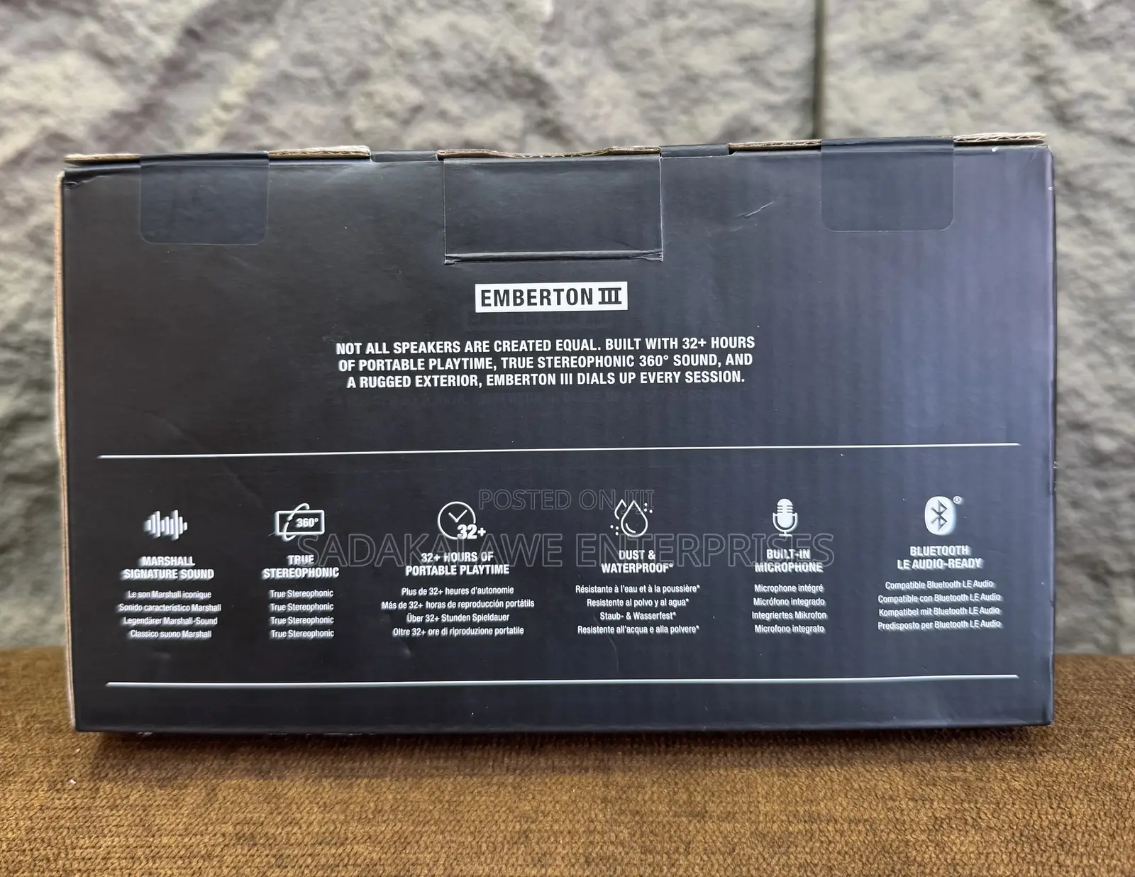 Marshall Emberton III Portable Bluetooth Speaker