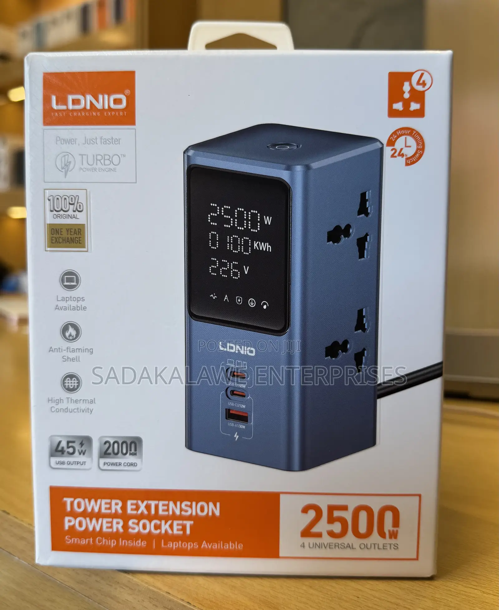LDNIO 2500W Tower Extension Power