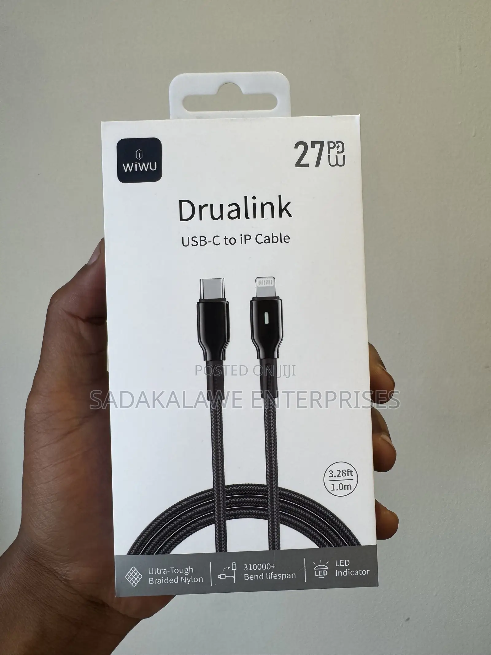 WiWU Drualink 27W USB-C to Lightning Cable