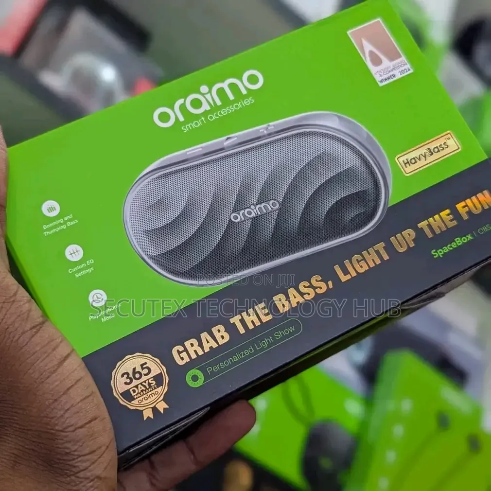 Oraimo SpaceBox Portable Bluetooth Speaker – Powerful Sound