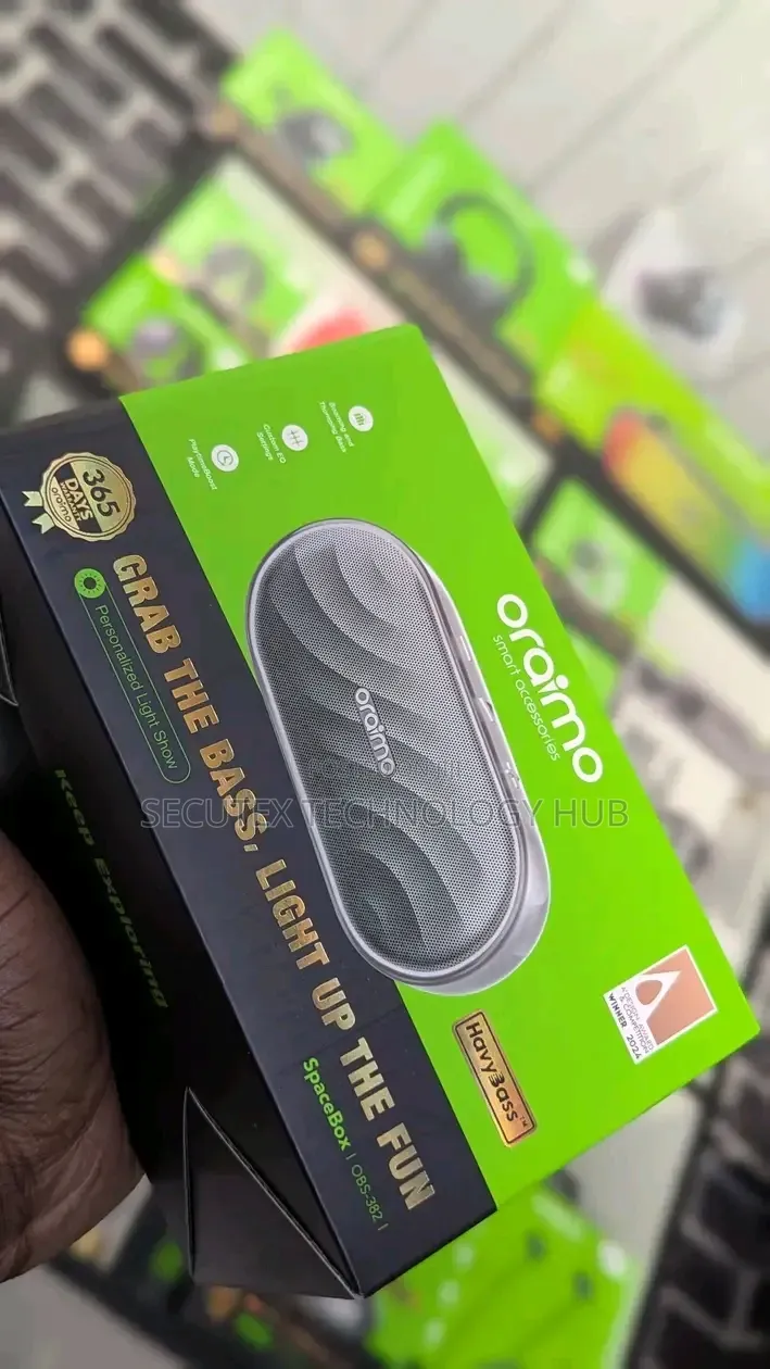 Oraimo SpaceBox Portable Bluetooth Speaker – Powerful Sound