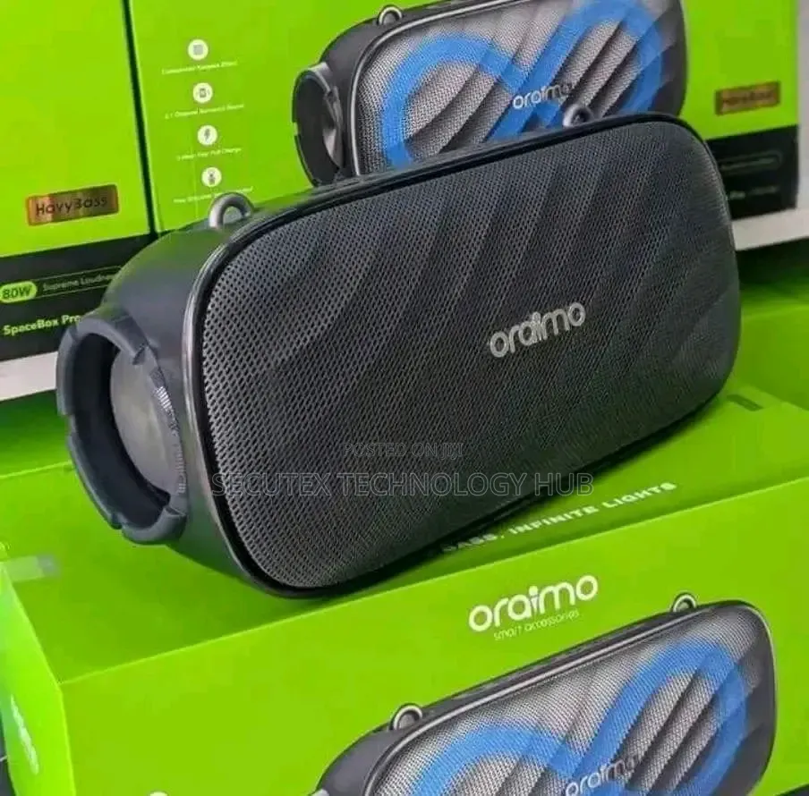 Oraimo SpaceBox Portable Bluetooth Speaker – Powerful Sound