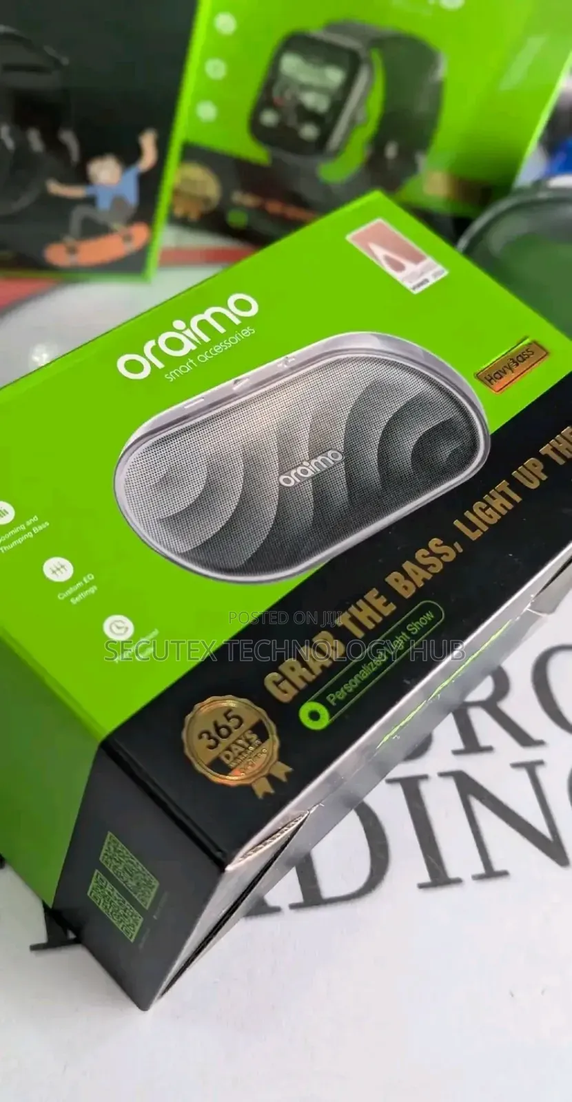 Oraimo SpaceBox Portable Bluetooth Speaker – Powerful Sound