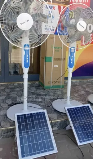 Solar and Electric Fan