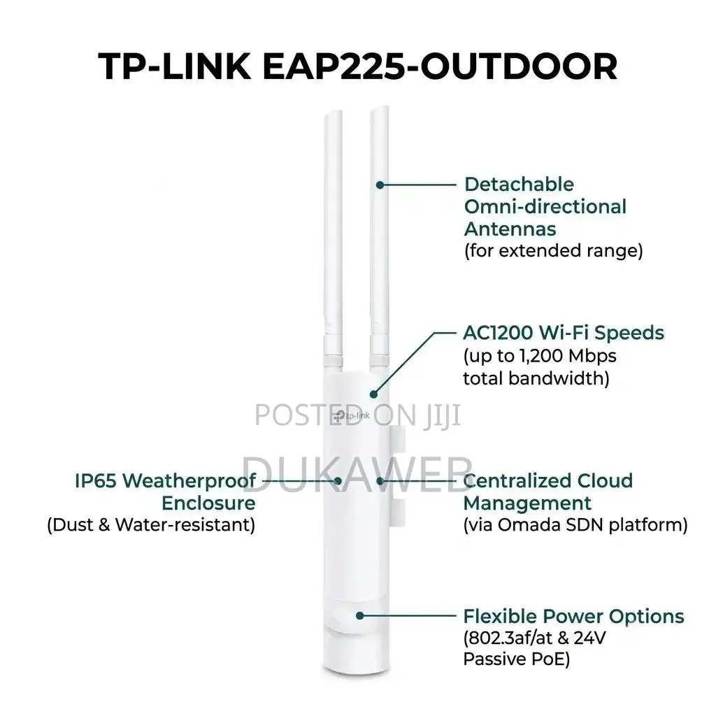TP-Link EAP225-Outdoor – AC1200 Outdoor Wi-Fi Access Point