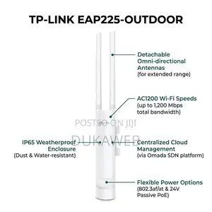 TP-Link EAP225-Outdoor – AC1200 Outdoor Wi-Fi Access Point