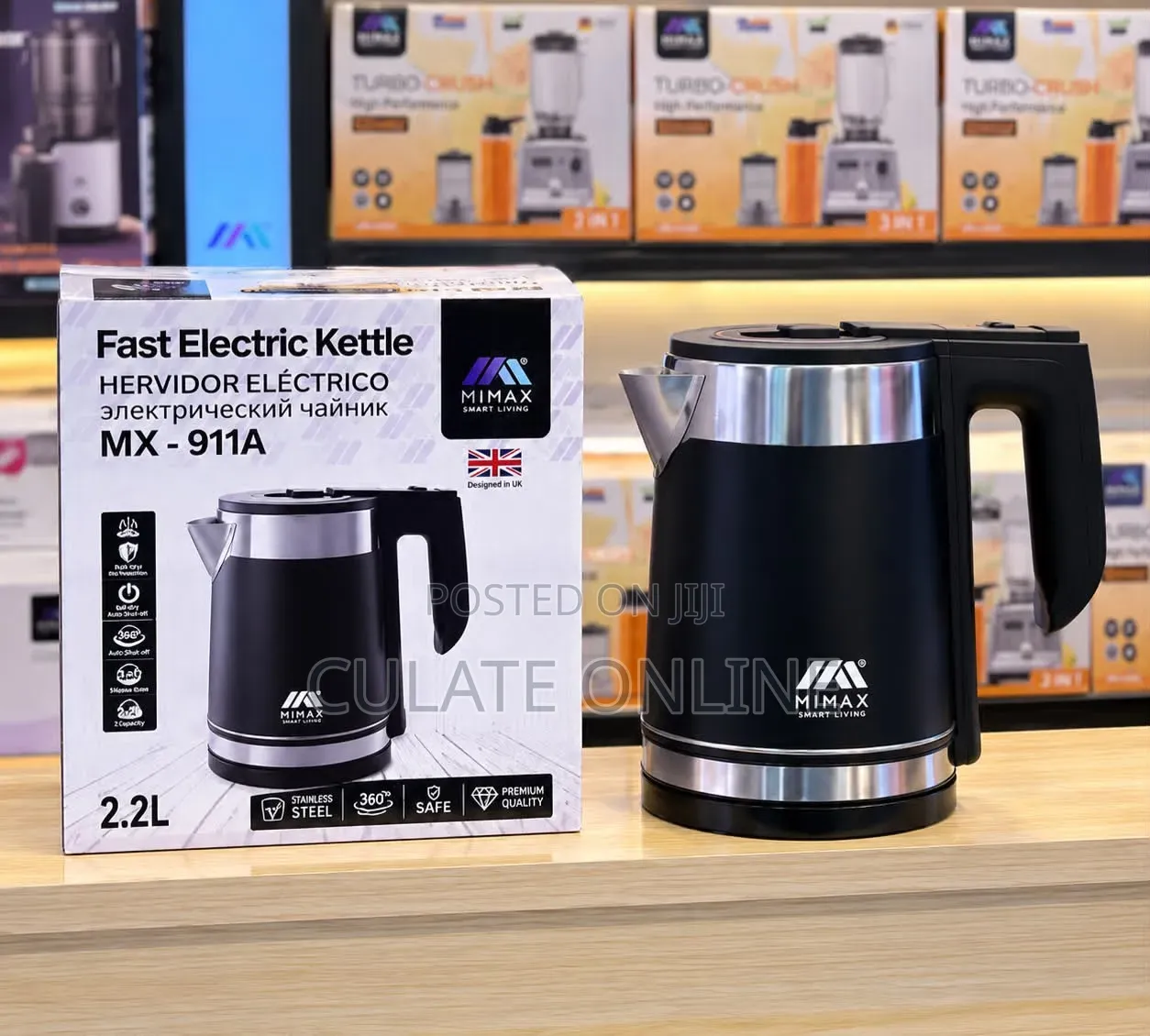 2.2ltrs Mimax Electric Water Kettle (Mx-911a)